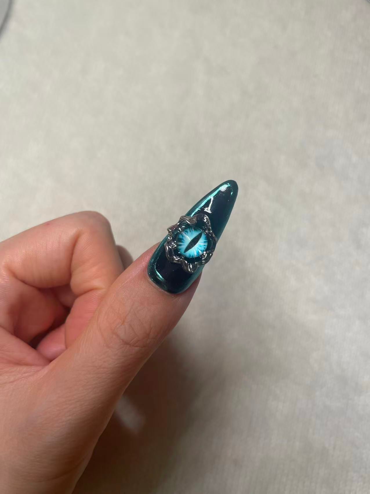 5 Midnight Meow Handmade Craft Nail